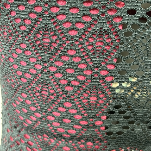 Mesh One Piece Aqua Rose Swimsuit - Picture 3 of 10